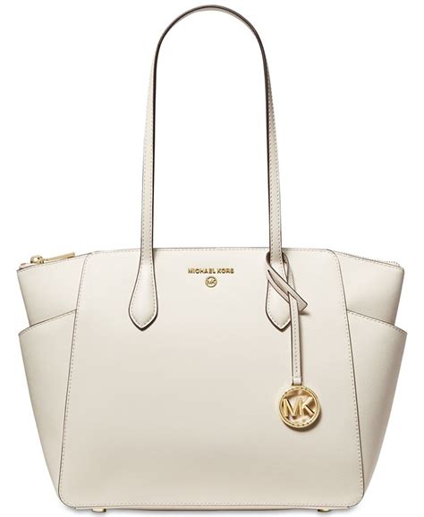 michael kors saffiano tote navy|Michael Kors marilyn medium tote.